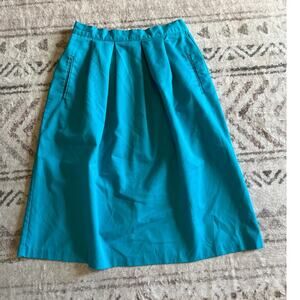 Vintage 80's Hunter's Glen Pleated Front Pencil Skirt Turquiose Women's‎ 11/12